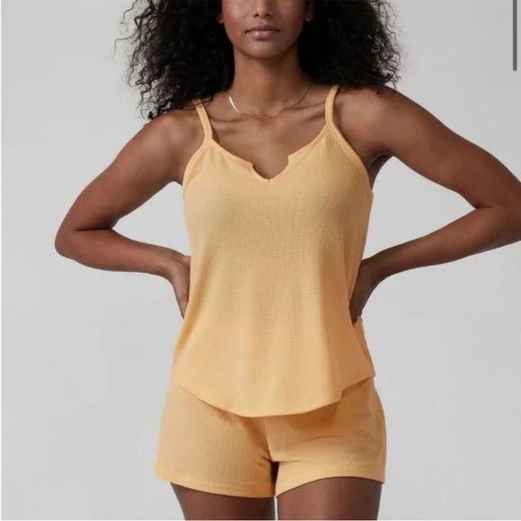 Athleta Tops - NWT Athleta Wind Down Sleep Cami Tank Top Size M Waffleknit